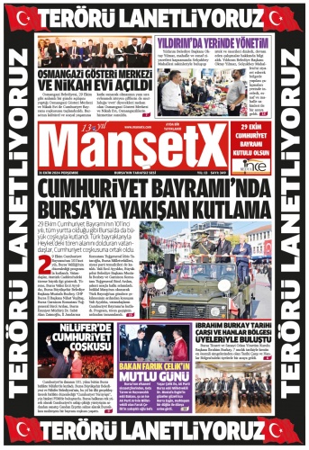 MANŞETX GAZETESİ'NİN 13. YIL 349. EKİM SAYILARI ÇIKTI