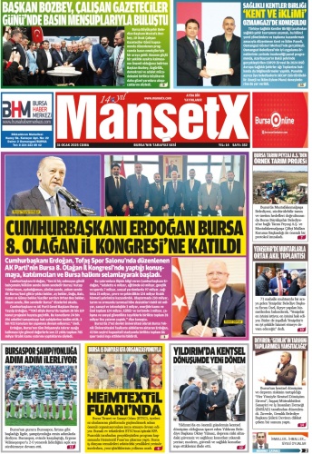 MANŞETX GAZETESİ'NİN 14.YIL 352. ANKARA-BURSA OCAK SAYILARI ÇIKTI!