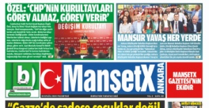 MANŞETX GAZETESİ'NİN 13.YIL 348.EYLÜL SAYILARI ÇIKTI